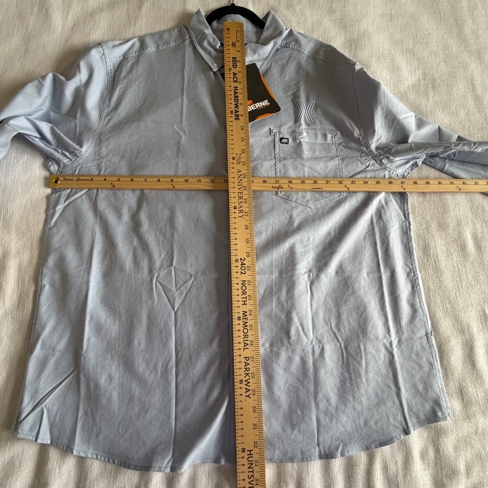 Berne Flex180 Foreman Shirt Mens 2XL  Long Sleeve Button Down Workwear Farming - Picture 4 of 13